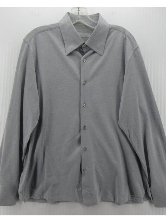 Stefano Ricci Shirt 17 1/2 Silk Blend Button Up Quiet Luxury XL Italy *